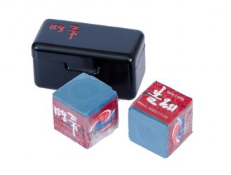 Мел Ball teck PRO II в черной металлической коробке (синий) 2 шт