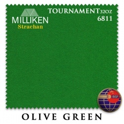 Сукно Milliken Strachan Snooker 6811 Tournament 32OZ 193 см (оливковый зеленый)